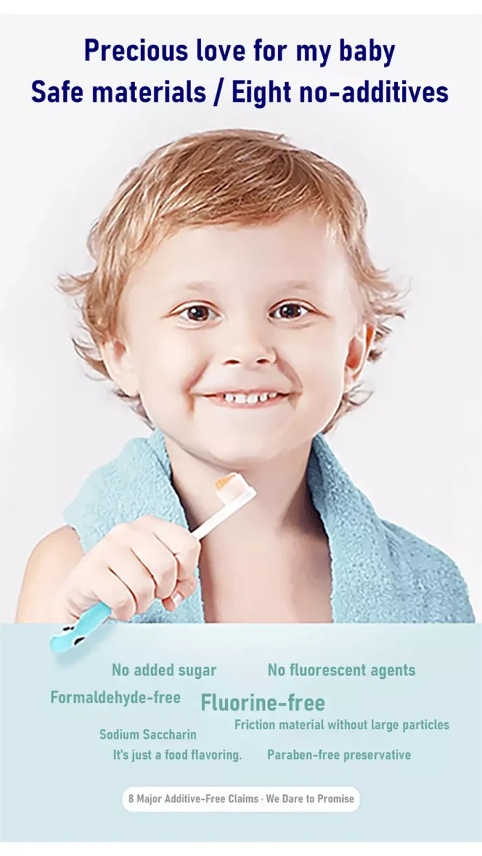 Baby tooth protection tips and usage instructions for probiotic kids toothpaste – encourage daily brushing habits, fluoride-free OEM product Baby tooth protection tips and usage instructions for probiotic kids toothpaste – encourage daily brushing habits, fluoride-free OEM product