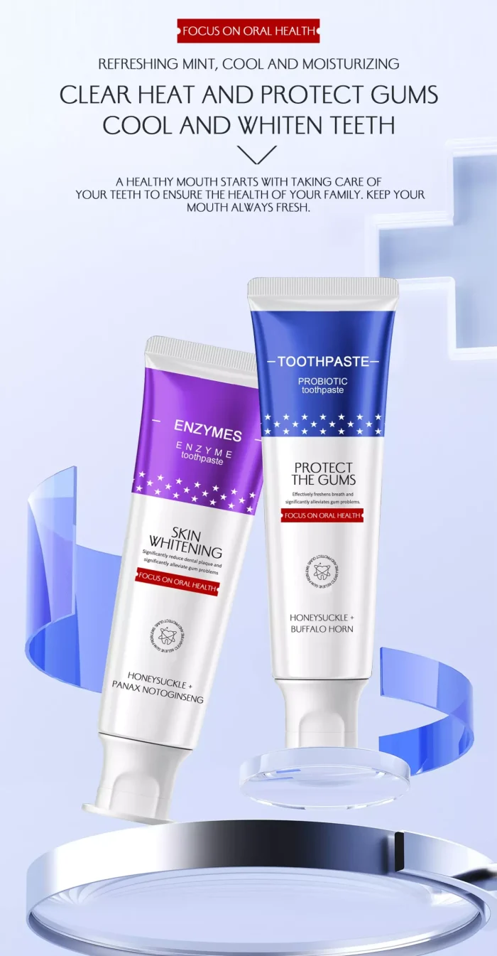 Cooling & Gum Care Whitening Toothpaste packaging and tube Cooling & Gum Care Whitening Toothpaste packaging and tube