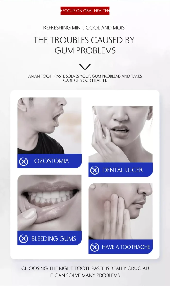 Cooling & Gum Care Whitening Toothpaste for fresh breath and gum care Cooling & Gum Care Whitening Toothpaste for fresh breath and gum care