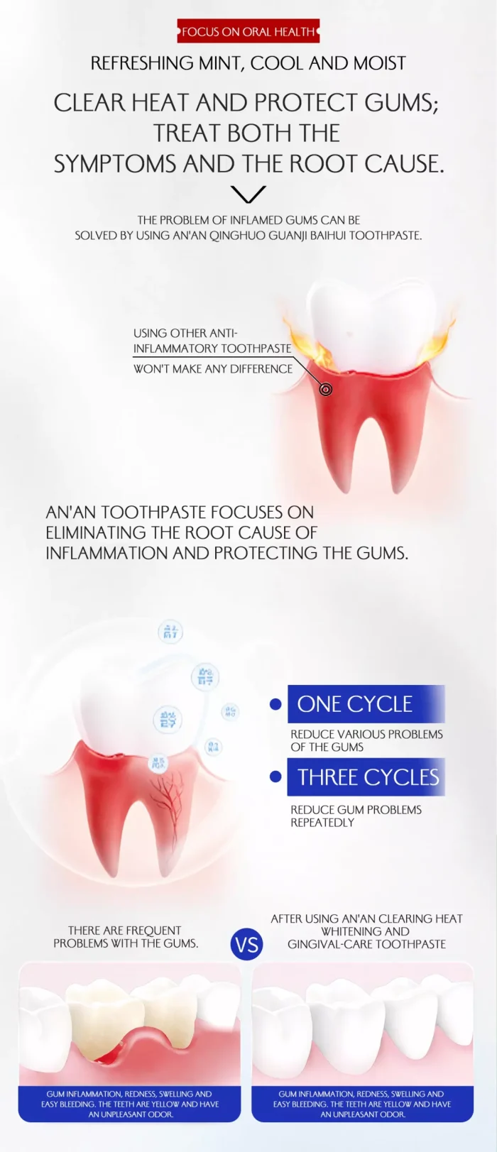 Cooling & Gum Care Whitening Toothpaste for sensitive gums Cooling & Gum Care Whitening Toothpaste for sensitive gums