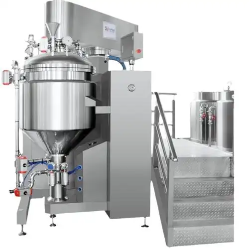 Automated toothpaste tube filling and sealing machine in high-speed production line

