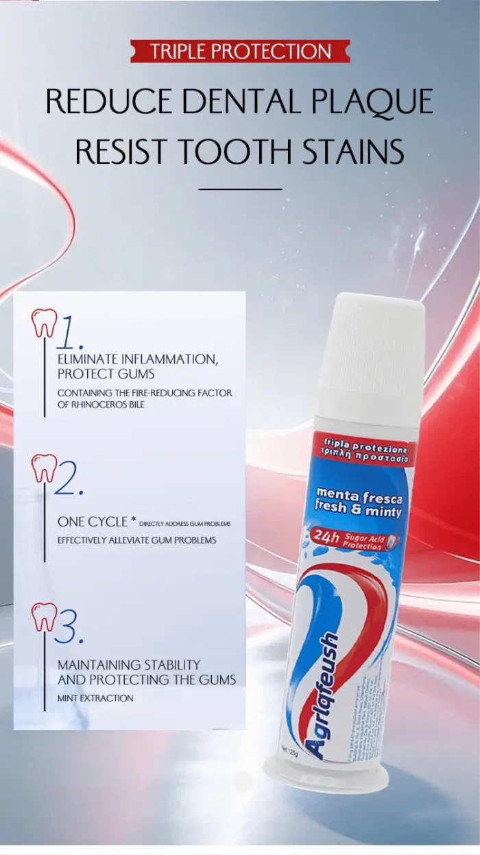 Custom OEM private-label whitening toothpaste box and tube set produced by the toothpaste factory Custom OEM private-label whitening toothpaste box and tube set produced by the toothpaste factory