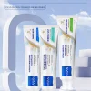 Hydroxyapatite whitening toothpaste ingredients label close-up – private label enamel remineralization formula from Guangzhou toothpaste factory