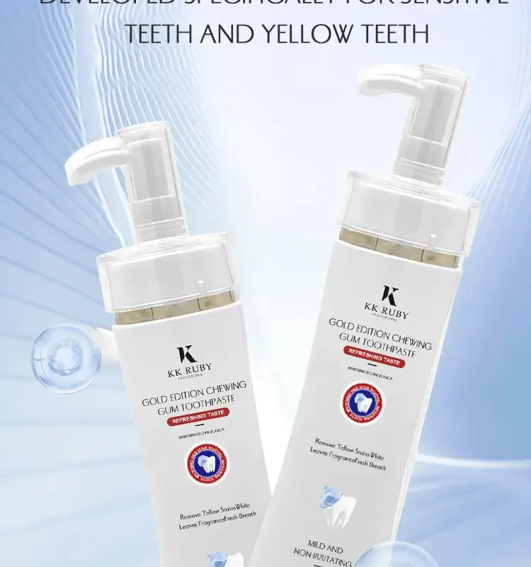 OEM Anti-Sensitivity Whitening Toothpaste with natural mint flavor in eco-friendly packaging