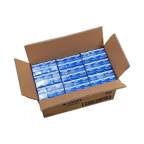 Toothpaste supply chain process showing ingredient sourcing, manufacturing, packaging, distribution centers, and retail delivery for B2B oral care distributors