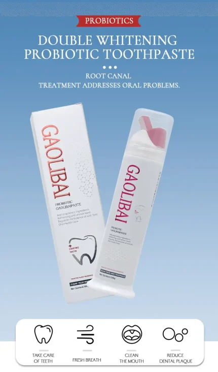 Private label prebiotic probiotic toothpaste tube custom OEM packaging Private label prebiotic probiotic toothpaste tube custom OEM packaging
