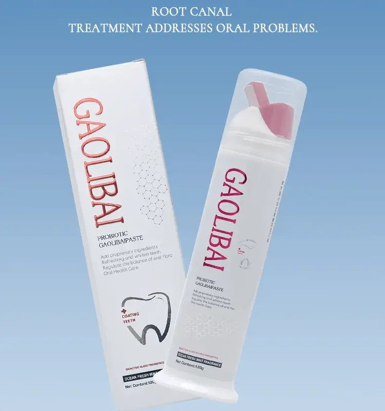 Private label prebiotic probiotic toothpaste tube custom OEM packaging