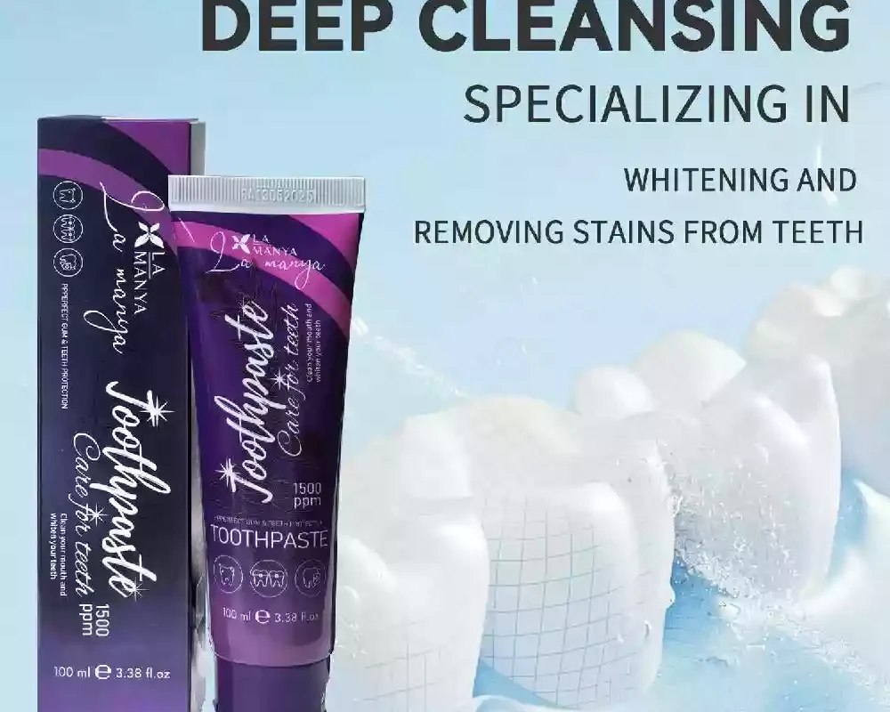 Purple Whitening Toothpaste | Natural Herbal Formula for Brighter Smile & Fresh Breath
