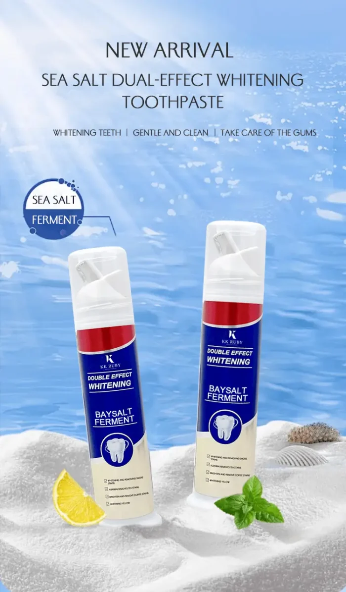 Sea Salt Dual-Action Whitening & Desensitizing Toothpaste – Professional OEM/ODM Custom Manufacturing Sea Salt Dual-Action Whitening & Desensitizing Toothpaste – Professional OEM/ODM Custom Manufacturing