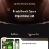 Smilehero probiotic breath spray 20ml portable bottle front view Smilehero probiotic breath spray 20ml portable bottle front view