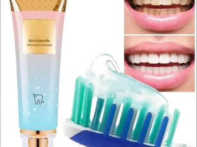 Dentist examining teeth after using niacinamide toothpaste – honest review showing gum health and whitening results 2026