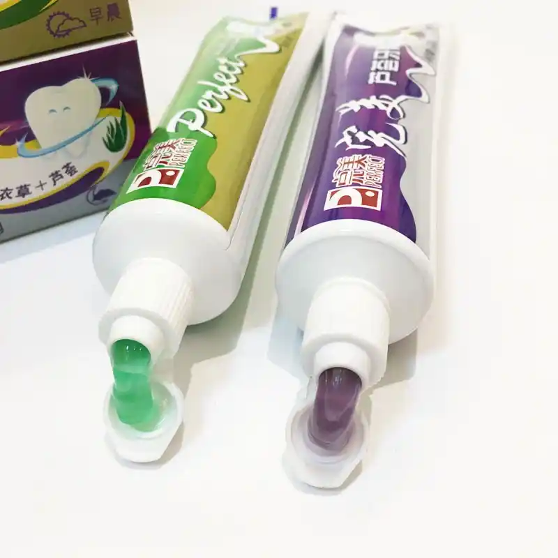 Toothpaste production line at an Indonesian toothpaste manufacturer for OEM and private label products