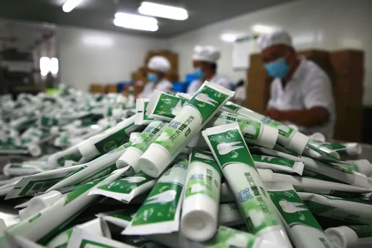 Toothpaste manufacturing factory in Vietnam with modern production equipment and oral care production lines