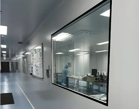Analytical chemistry laboratory bench with testing instrumentation
