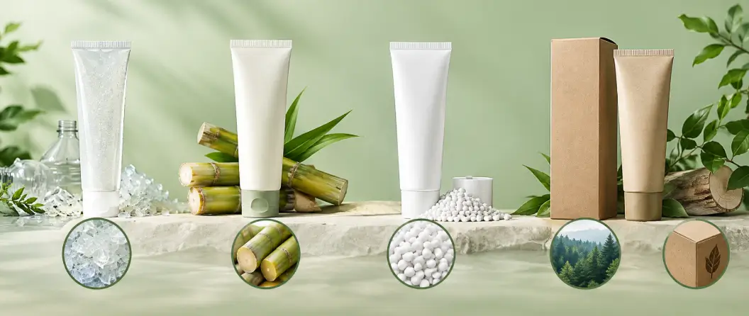 Printed laminate toothpaste tubes